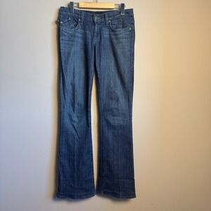 Rock & Republic Kasandra Low Rise Bootcut Jeans Womens Size 27 Blue Retro Casual